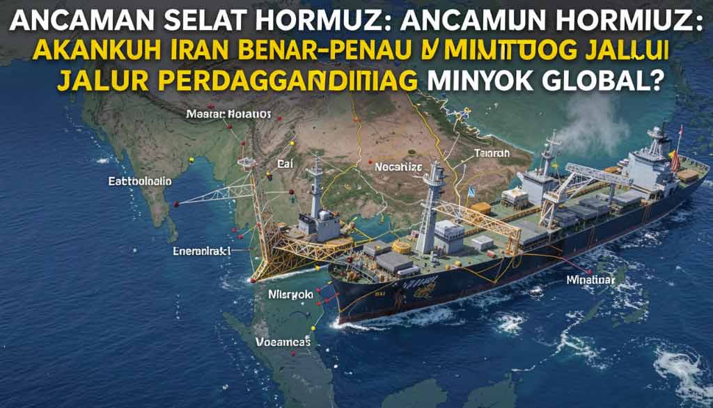 Urat Nadi Dunia di Ujung Tanduk: Mampukah Iran Menyegel Selat Hormuz?